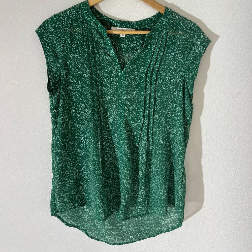 XS Emerald Green Lightweight Flowy Sleeveless Top